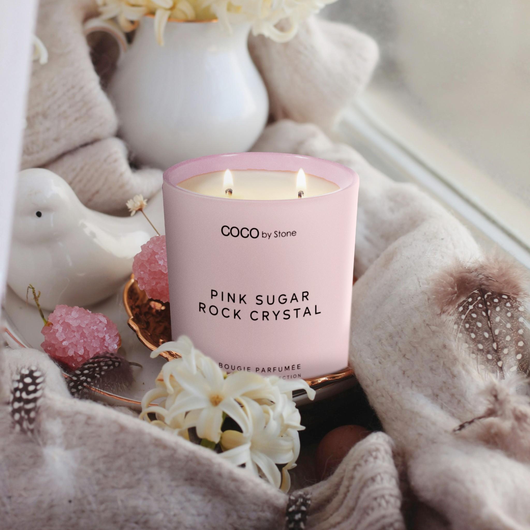 11oz Smells Like Pink Sugar Rock Crystal Candle