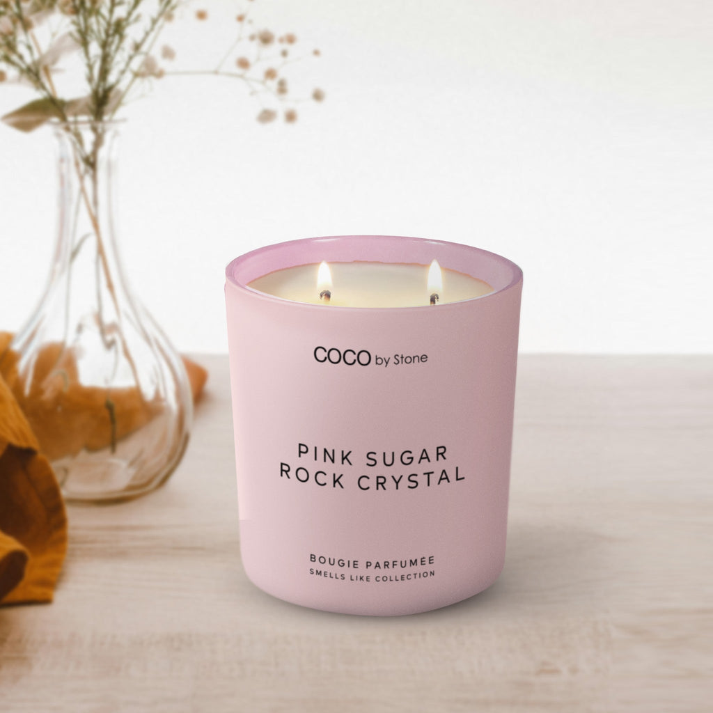 11oz Smells Like Pink Sugar Rock Crystal Candle
