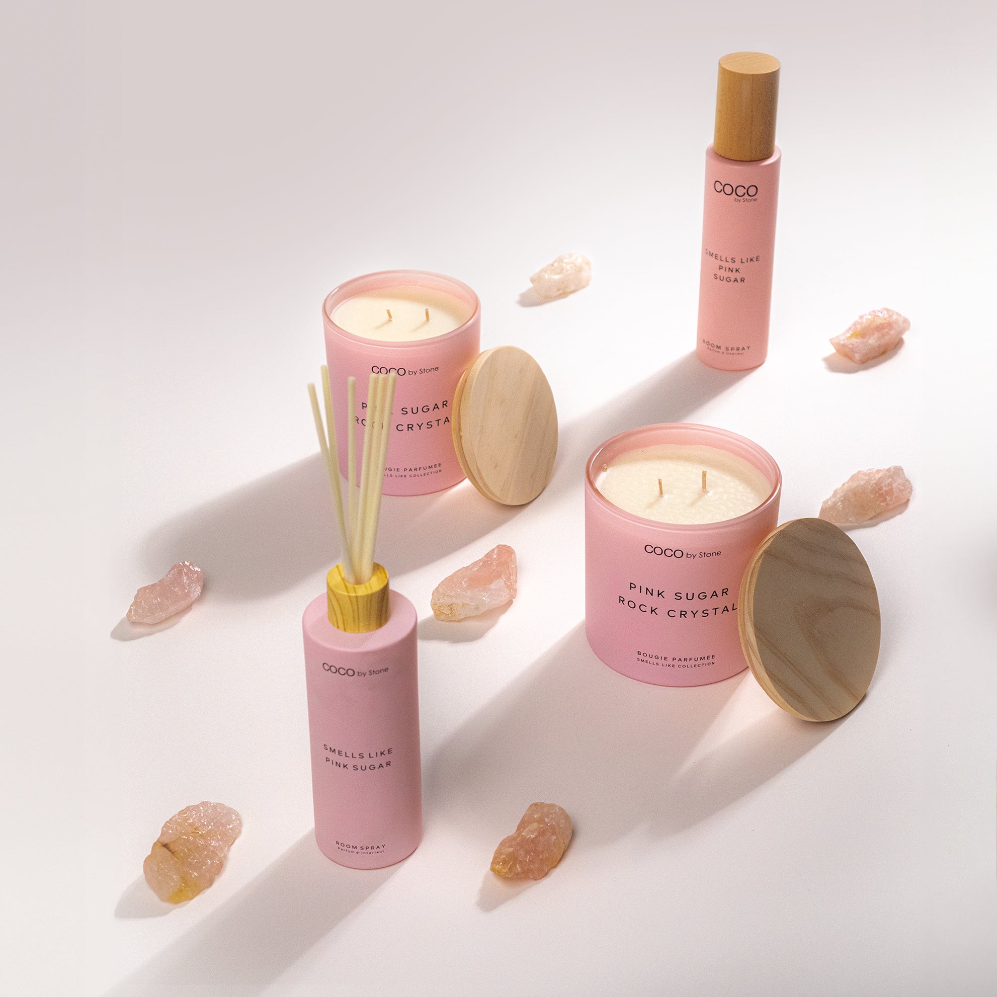 11oz Smells Like Pink Sugar Rock Crystal Candle