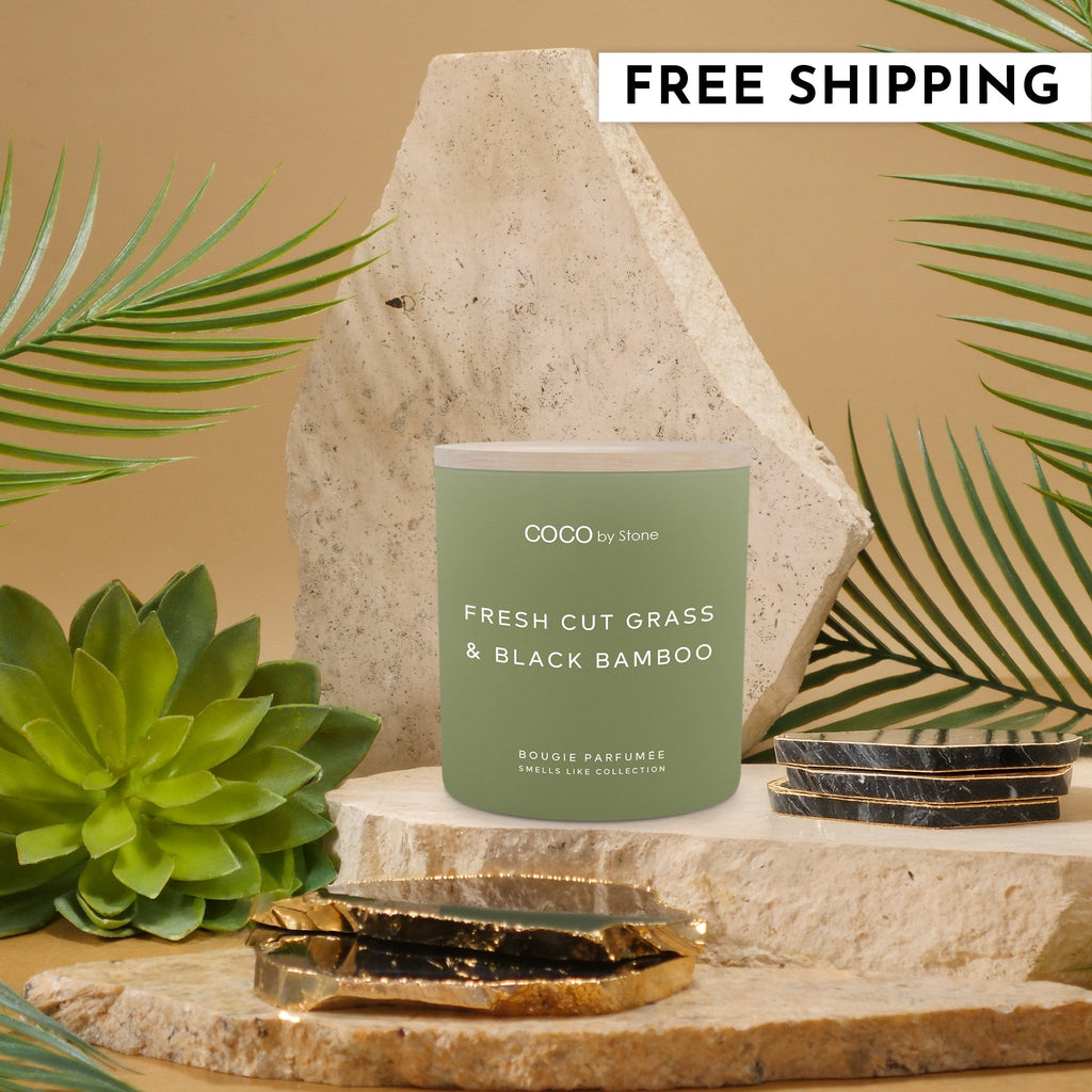 11oz Smells Like Fresh Cut Grass & Black Bamboo Candle