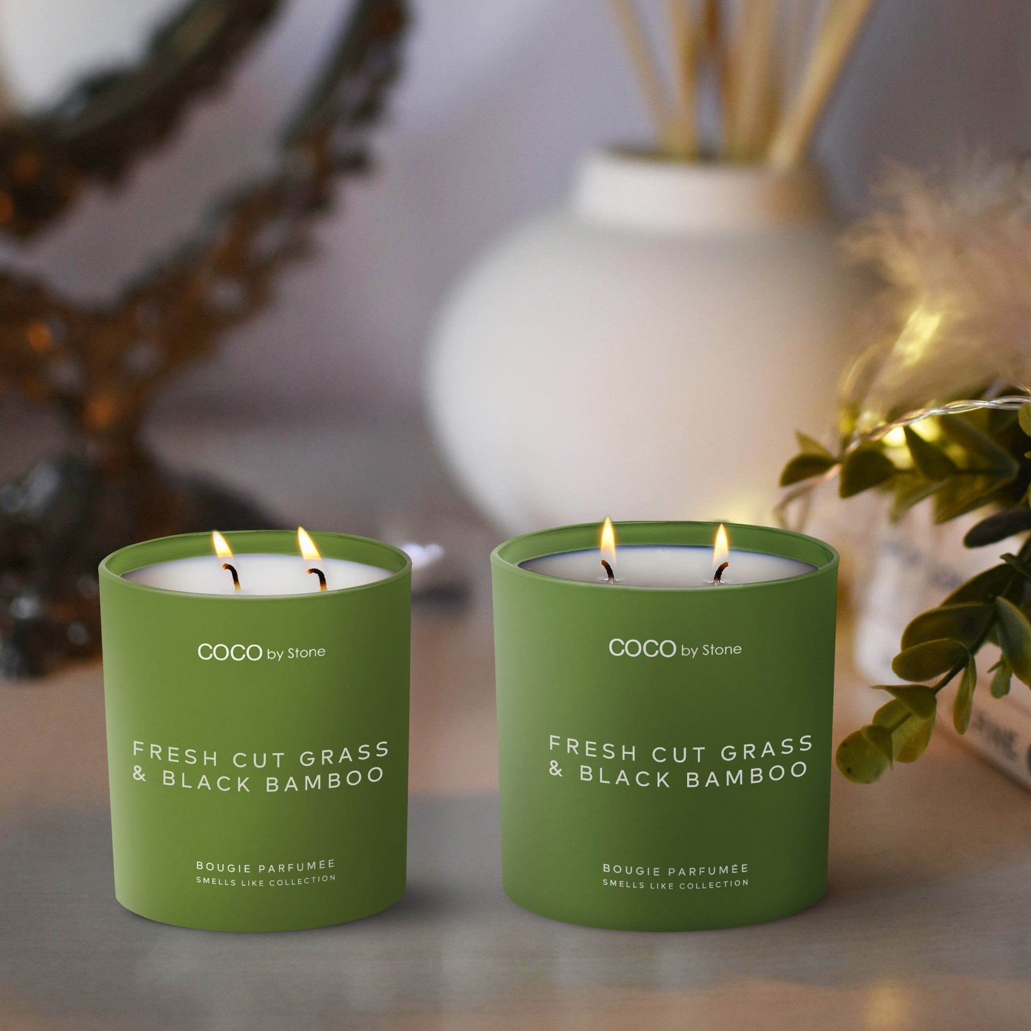 11oz Smells Like Fresh Cut Grass & Black Bamboo Candle